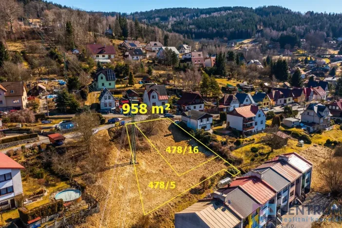 Prodej pozemku pro bydlení, Tanvald - Šumburk nad Desnou, Na Balkáně, 958 m2