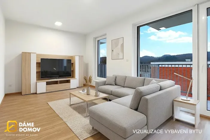 Pronájem bytu 2+kk, Otrokovice, Moravní, 44 m2