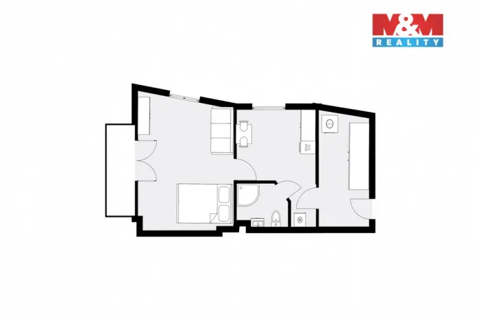 Pronájem bytu 1+1, Všenory, Květoslava Mašity, 41 m2