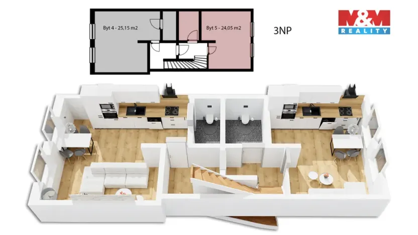 Prodej rodinného domu, Brno - Husovice, Elgartova, 184 m2