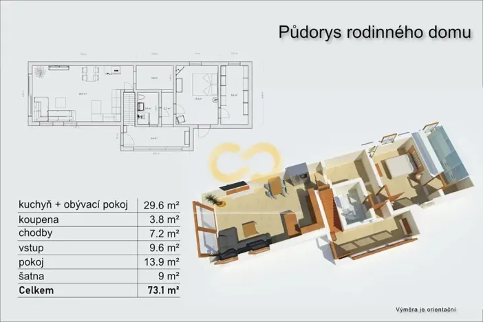 Prodej rodinného domu, Domanín, 160 m2