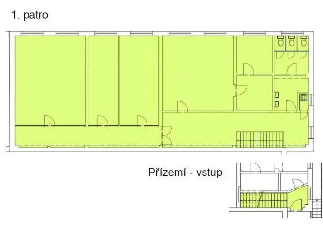 Pronájem kanceláře, Praha - Malešice, Tiskařská, 206 m2