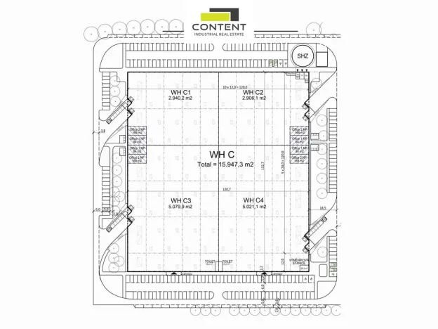 Pronájem skladu, Hradec Králové - Březhrad, Rovná, 2940 m2