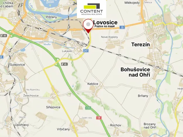 Pronájem skladu, Lovosice, Terezínská, 10000 m2