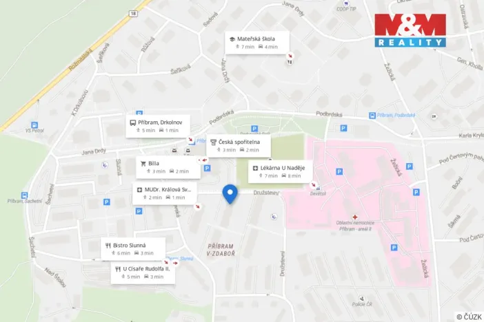 Prodej bytu 3+1, Příbram - Příbram V-Zdaboř, Družstevní, 71 m2