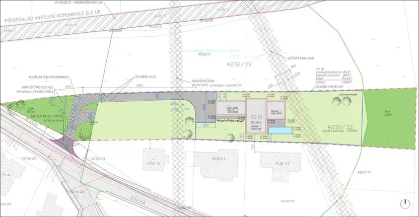 Prodej pozemku pro bydlení, Praha, Jeřická, 2200 m2