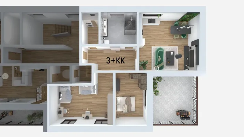 Prodej bytu 3+kk, Litvínov - Chudeřín, Horská, 117 m2