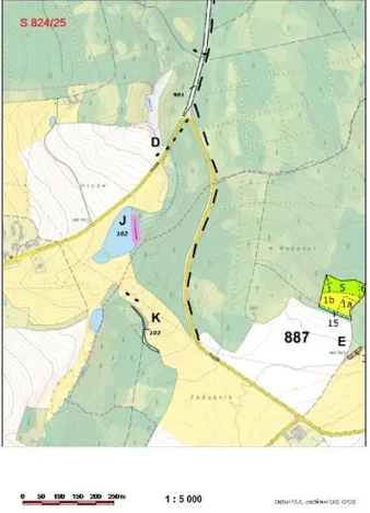 Prodej lesa, Červená Řečice, 1152 m2