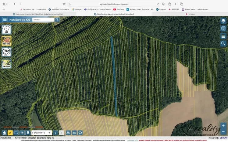 Prodej lesa, Hradčovice, 7762 m2