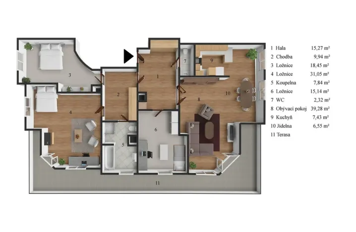 Prodej bytu 4+kk, Praha - Jinonice, U kříže, 154 m2