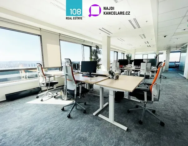Pronájem kanceláře, Praha - Libeň, Českomoravská, 1391 m2