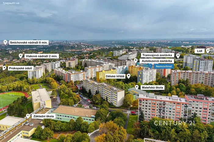 Pronájem bytu 3+1, Praha - Hlubočepy, Pražského, 76 m2