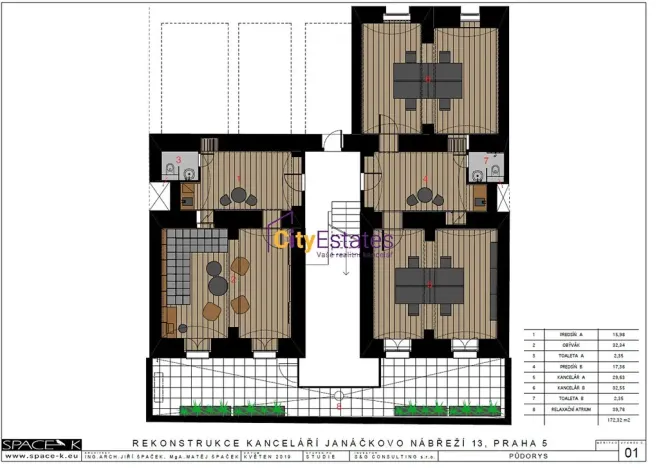 Prodej bytu 1+1, Praha - Smíchov, Janáčkovo nábřeží, 50 m2