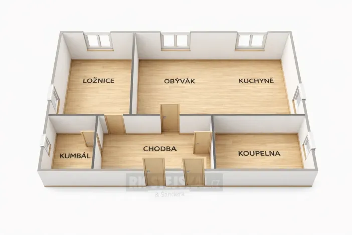 Prodej bytu 2+kk, Bavorov, Farská, 58 m2