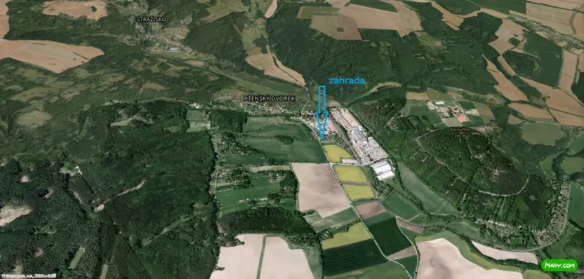 Prodej zahrady, Ptení, 967 m2