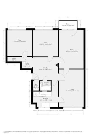 Pronájem bytu 4+1, Brno - Lesná, Loosova, 92 m2