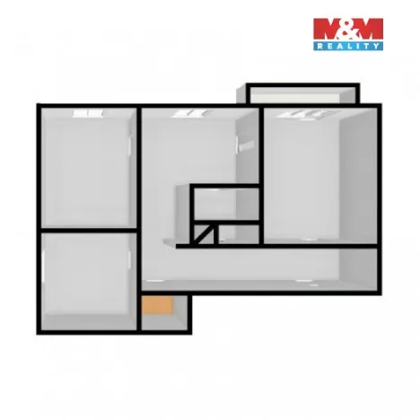 Prodej bytu 3+1, Orlová - Lutyně, F. S. Tůmy, 65 m2