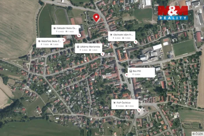 Prodej rodinného domu, Čechtice, Vlašimská, 90 m2