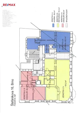 Pronájem obchodního prostoru, Brno, Štefánikova, 117 m2