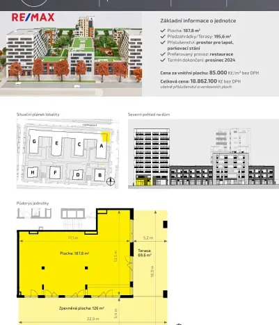 Pronájem obchodního prostoru, Praha - Hloubětín, Poděbradská, 188 m2