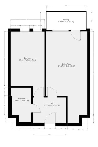 Pronájem bytu 2+kk, Praha - Řepy, Zrzavého, 45 m2