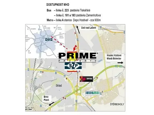 Pronájem kanceláře, Praha - Malešice, Tiskařská, 206 m2