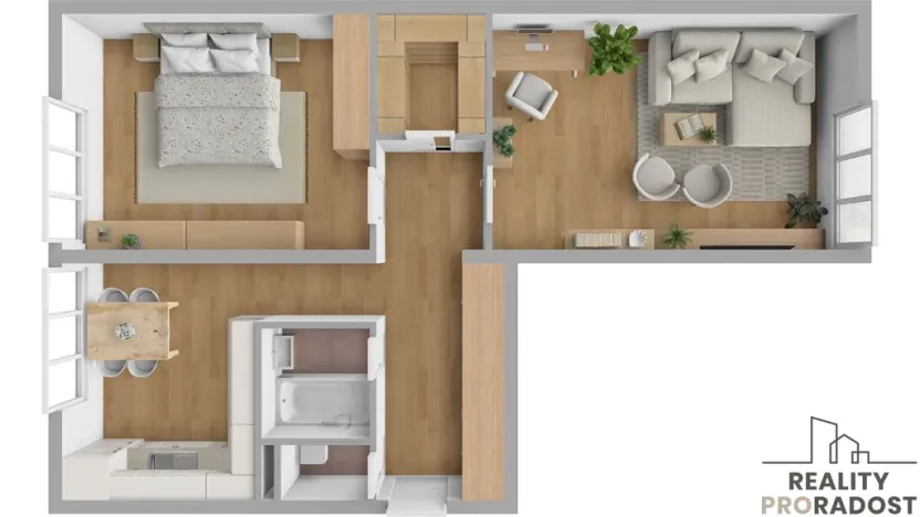 Prodej bytu 2+1, Ostrava - Hrabůvka, Plzeňská, 53 m2