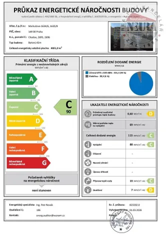 Prodej bytu 3+kk, Praha - Chodov, Markušova, 79 m2
