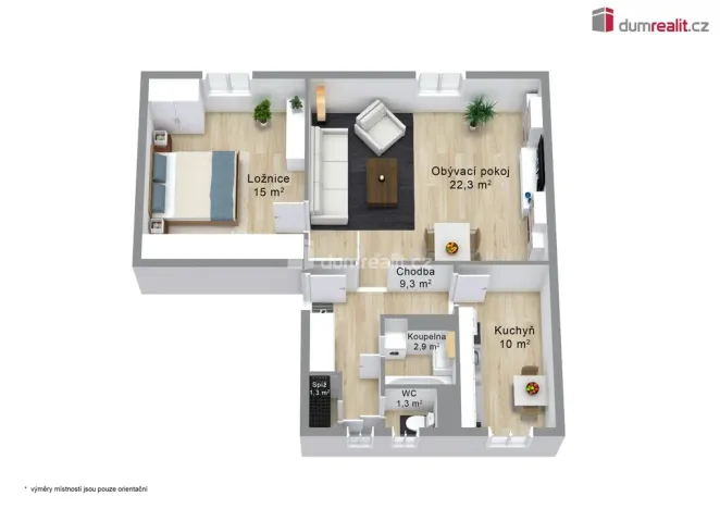 Prodej bytu 2+1, Ostrov, Horská, 63 m2