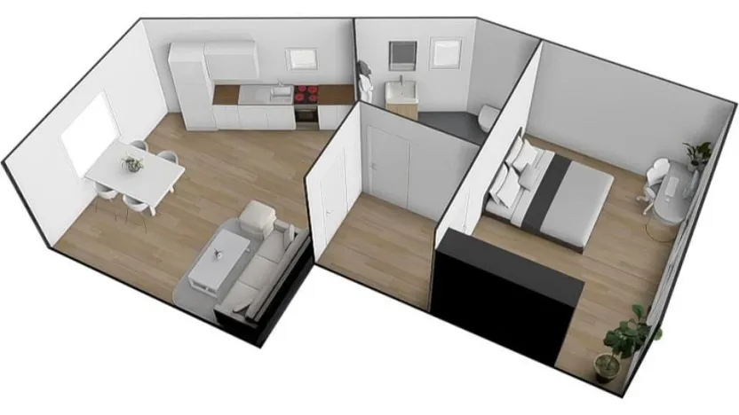 Pronájem bytu 2+kk, Brno - Ivanovice, Černohorská, 33 m2