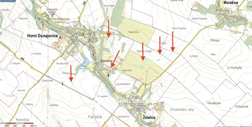 Prodej pole, Horní Dunajovice, 64605 m2