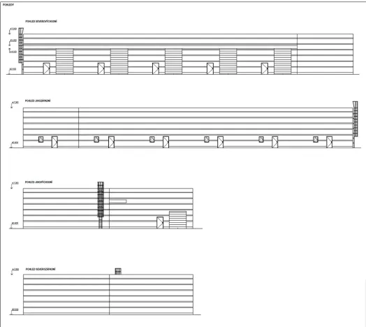 Prodej skladu, Mělník, 1210 m2