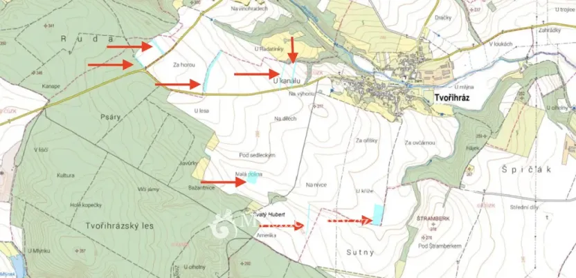 Prodej pole, Tvořihráz, 184181 m2