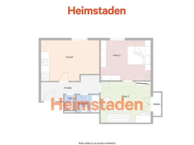 Pronájem bytu 2+1, Havířov - Šumbark, Slovenského národního povstání, 56 m2