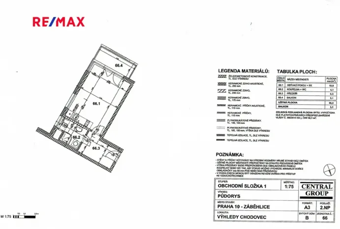 Pronájem bytu 1+kk, Praha - Chodov, Šternovská, 30 m2