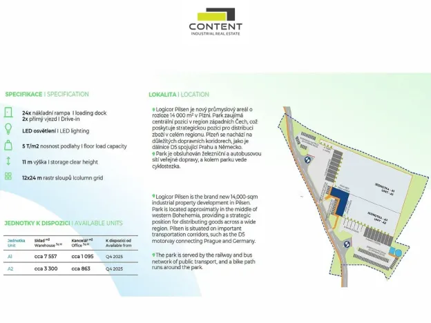 Pronájem skladu, Plzeň - Bolevec, Úněšovská, 3300 m2