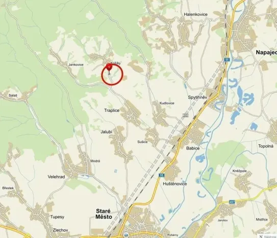 Pronájem louky, Košíky, 801 m2