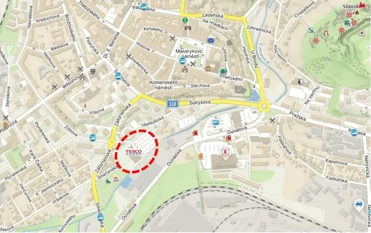 Pronájem pozemku, Slaný, Záfortenská, 5 m2