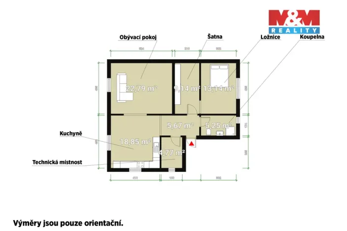 Pronájem bytu 3+kk, Plzeň - Východní Předměstí, Zahradní, 80 m2
