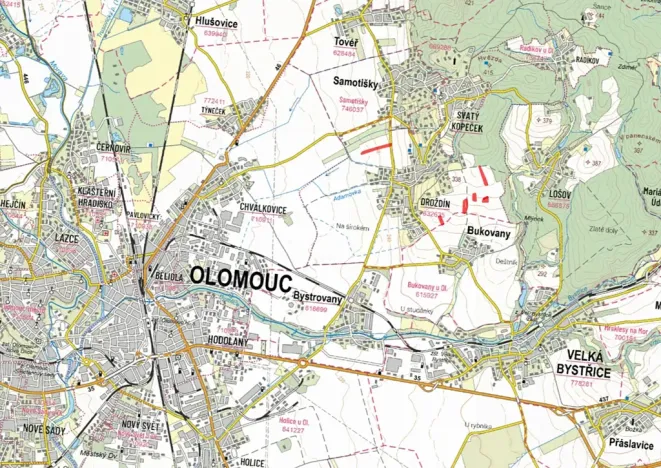 Prodej pole, Olomouc, 29414 m2