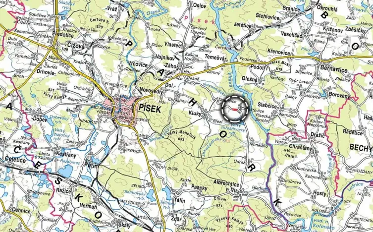 Prodej pozemku pro bydlení, Albrechtice nad Vltavou, 8720 m2