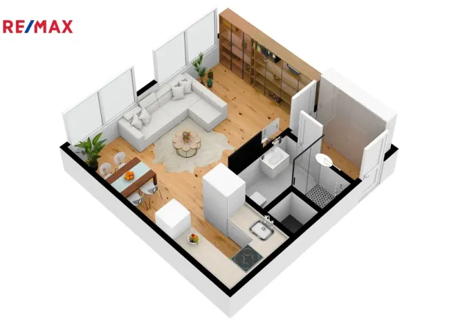 Pronájem bytu 1+kk, Kolín - Kolín V, Podskalské nábřeží, 32 m2