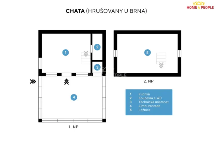 Prodej chaty, Hrušovany u Brna, 50 m2