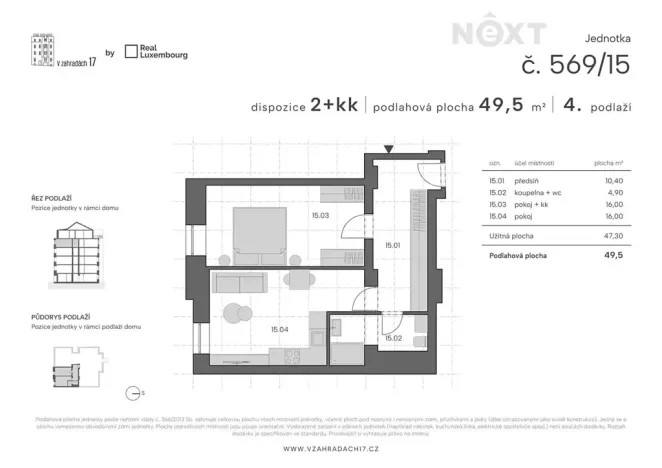 Prodej bytu 2+kk, Praha - Libeň, V zahradách, 50 m2
