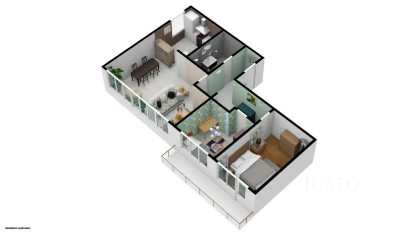 Prodej bytu 3+1, Kladno, Průchova, 65 m2