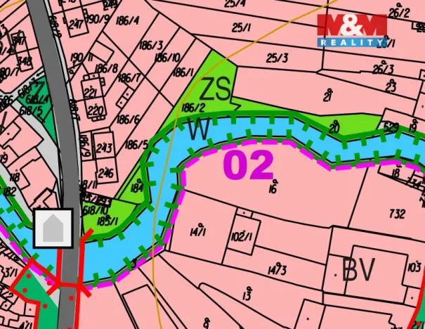 Prodej zahrady, Loučany, 1622 m2