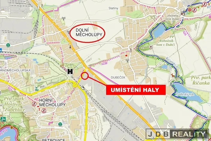 Prodej výrobních prostor, Praha - Horní Měcholupy, K Měcholupům, 275 m2