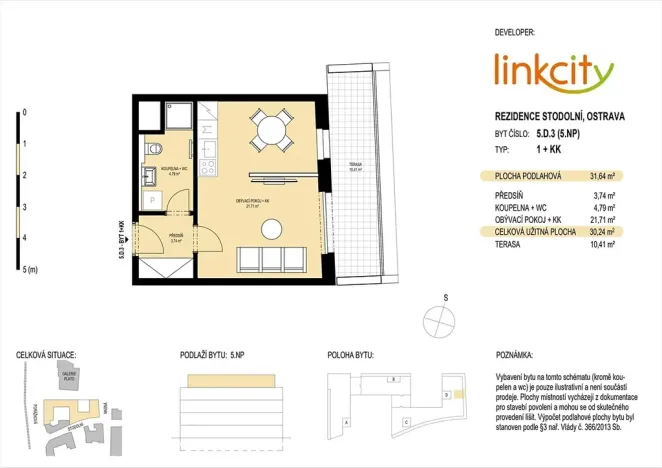 Prodej bytu 1+kk, Ostrava, Stodolní, 30 m2