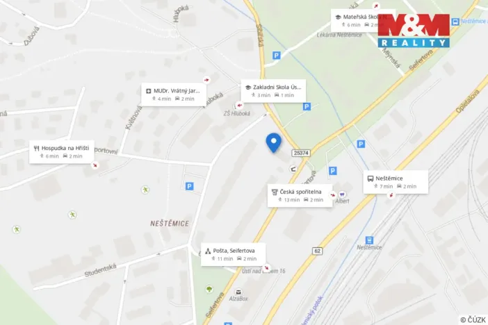 Prodej bytu 1+1, Ústí nad Labem - Neštěmice, Sibiřská, 35 m2