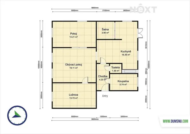 Prodej bytu 3+1, Šumperk, Čsl. armády, 99 m2